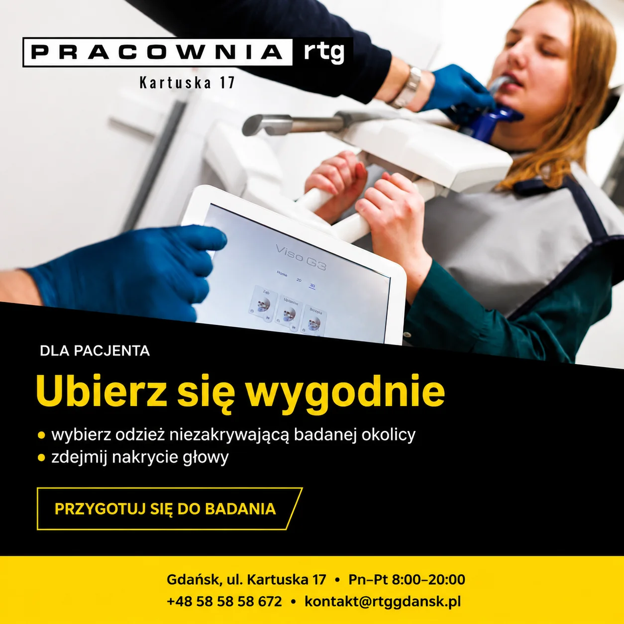 Ubierz się wygodnie — dla Pacjenta